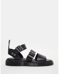 schwarze Sandalen von Dr. Martens