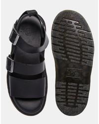 schwarze Sandalen von Dr. Martens