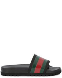 schwarze Sandalen von Gucci