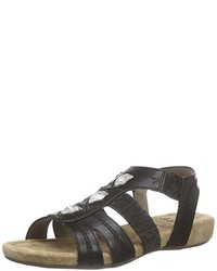 schwarze Sandalen von Jana