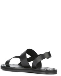 schwarze Sandalen von DSQUARED2