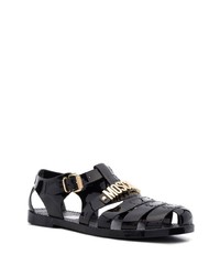 schwarze Sandalen von Moschino