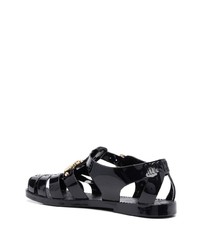 schwarze Sandalen von Moschino