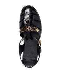 schwarze Sandalen von Moschino