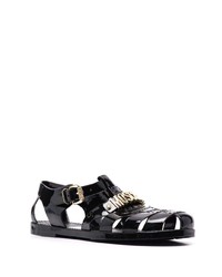 schwarze Sandalen von Moschino