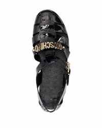 schwarze Sandalen von Moschino