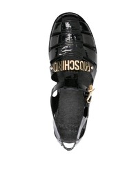 schwarze Sandalen von Moschino