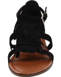 schwarze Sandalen von Minnetonka