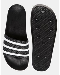 schwarze Sandalen von adidas