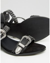 schwarze Sandalen von Asos