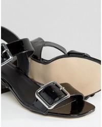 schwarze Sandalen von Asos