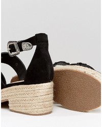 schwarze Sandalen von Asos