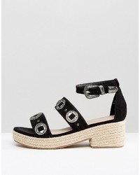 schwarze Sandalen von Asos