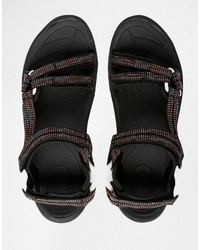 schwarze Sandalen von Teva