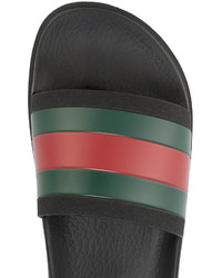 schwarze Sandalen von Gucci