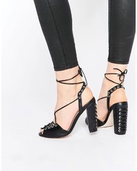 schwarze Sandaletten von Asos