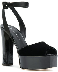 schwarze Sandaletten von Giuseppe Zanotti Design