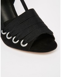 schwarze Sandaletten von Asos