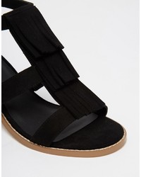 schwarze Sandaletten von Asos