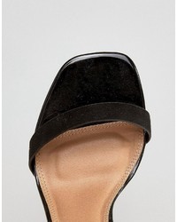 schwarze Sandaletten von Asos