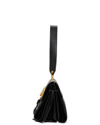 schwarze Satchel-Tasche aus Leder von Valentino