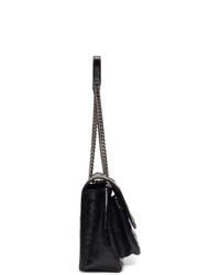 schwarze Satchel-Tasche aus Leder von Saint Laurent