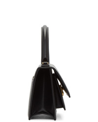schwarze Satchel-Tasche aus Leder von Balenciaga