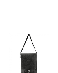 schwarze Satchel-Tasche aus Leder von Bruno Banani