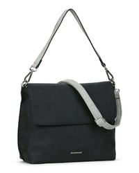 schwarze Satchel-Tasche aus Leder von EMILY & NOAH