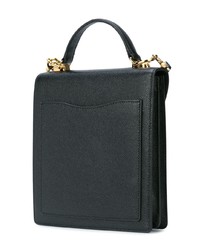 schwarze Satchel-Tasche aus Leder von MARK CROSS