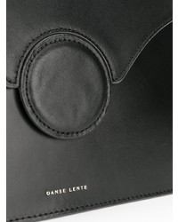 schwarze Satchel-Tasche aus Leder von Danse Lente