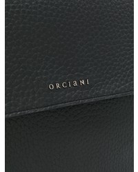 schwarze Satchel-Tasche aus Leder von Orciani