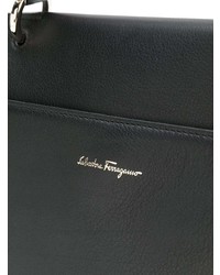 schwarze Satchel-Tasche aus Leder von Salvatore Ferragamo
