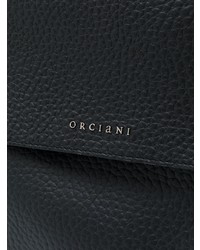 schwarze Satchel-Tasche aus Leder von Orciani