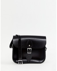 schwarze Satchel-Tasche aus Leder von Leather Satchel Company