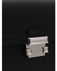 schwarze Satchel-Tasche aus Leder von MICHAEL Michael Kors