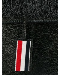 schwarze Satchel-Tasche aus Leder von Thom Browne