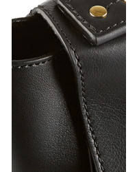 schwarze Satchel-Tasche aus Leder von Sophie Hulme