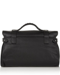 schwarze Satchel-Tasche aus Leder von Mulberry