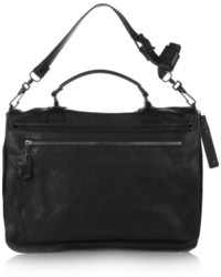 schwarze Satchel-Tasche aus Leder von Proenza Schouler