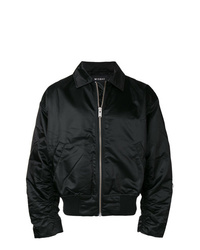 schwarze Satin Bomberjacke von Misbhv