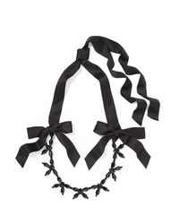 schwarze Satin Halskette