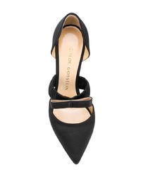 schwarze Satin Pumps von Chloe Gosselin