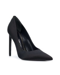 schwarze Satin Pumps von Tom Ford