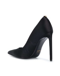 schwarze Satin Pumps von Tom Ford