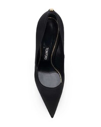 schwarze Satin Pumps von Tom Ford