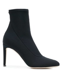 schwarze Satin Stiefeletten von Giuseppe Zanotti Design