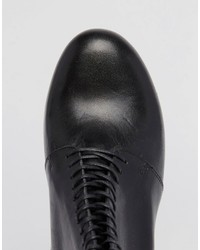 schwarze Schnürstiefeletten aus Leder von Vagabond