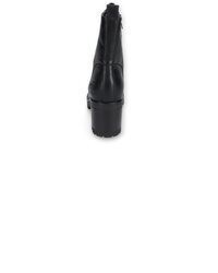 schwarze Schnürstiefeletten aus Leder von Dockers by Gerli