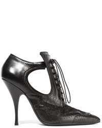 schwarze Schnürstiefeletten aus Leder von Givenchy